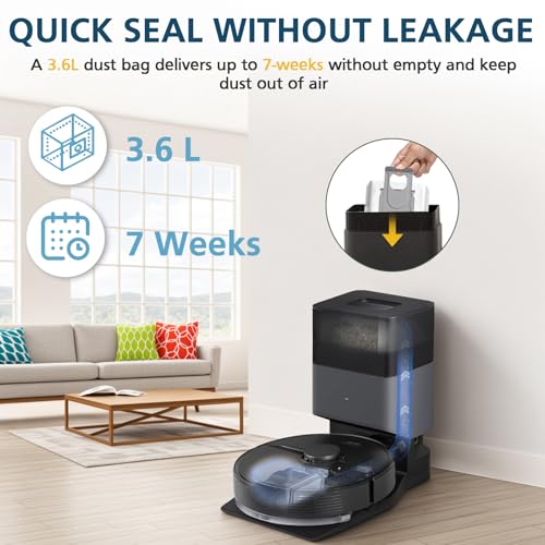 Image of 16 Packs Q10 Q7 Q5 Bag Replacement for Roborock Q10 S5+, Q7 M5+, Q5 Max+, 3.6L Vaccum Bag for Q10 X5+, Q5+, Q5 Pro+, Q8 Max+, Q7+, Q7 Max+, S8+, S8 Pro Ultra, S7 Pro Ultra, S7 MaxV Ultra