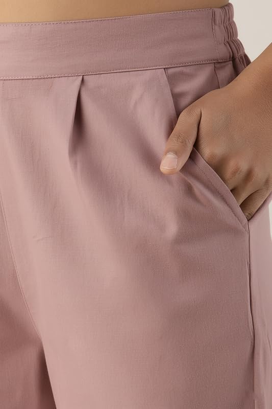 Image of Regular Fit Cotton Woman Trousers Pants Kurti Pant Casual Daily Formal Office Use