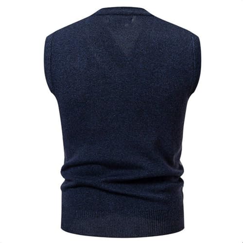 Cambkatl Men's Plaid Sweater Vest - Vintage Preppy Style V Neck Sleeveless Casual Slim Fit Pullover Knitwear Waistcoat3