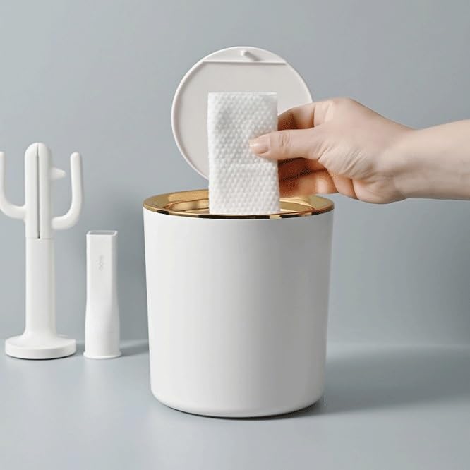 Mini cubo de basura de plastico para mesa de comedor familiar y despacho 7