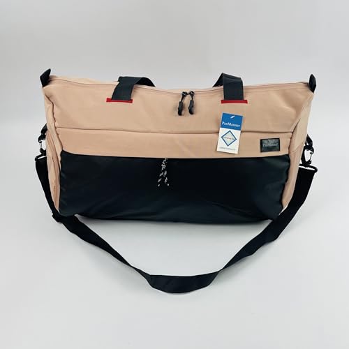 Waterproof Travelling Bags, with Adjustable Shoulder Straps, Pink with Black