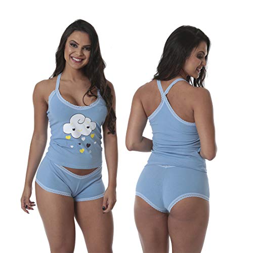 Baby Doll Fetiche Algodão Kit 5 Lingerie