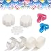 Produktbild DIY Balloon Arch Kit, 2 Rollen 16,4 Ft Klebeband Streifen, 2 Bindewerkzeug, 200 Dot Glue Point Aufkleber, 30 Blume Clip, Ballon Dekoration Kit für Party Hochzeit Geburtstag Weihnachten Jubiläum