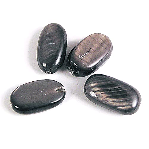 Perlmutt-Muschel, schwarz, glänzend, 13 x 5 mm, 250 g, 227 u, ca.
