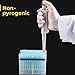 4E's USA 500µL Pipette Tip - Universal Tips, RNase/DNase Free, Pyrogen Safe, Sterile Blue Pipette Tip with Filter, 96 Tips Racked