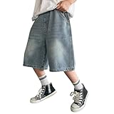 Short de loisirs facile d'entretien pour enfant : le short en jean robuste pour garçon conserve sa forme même après de nombreux lavages et est idéal pour la maternelle et les loisirs