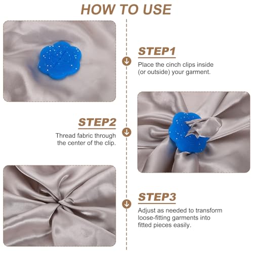 Pinces à linge dissimulées sourcing map lot de 10 pour fixer une écharpe fluide - 5