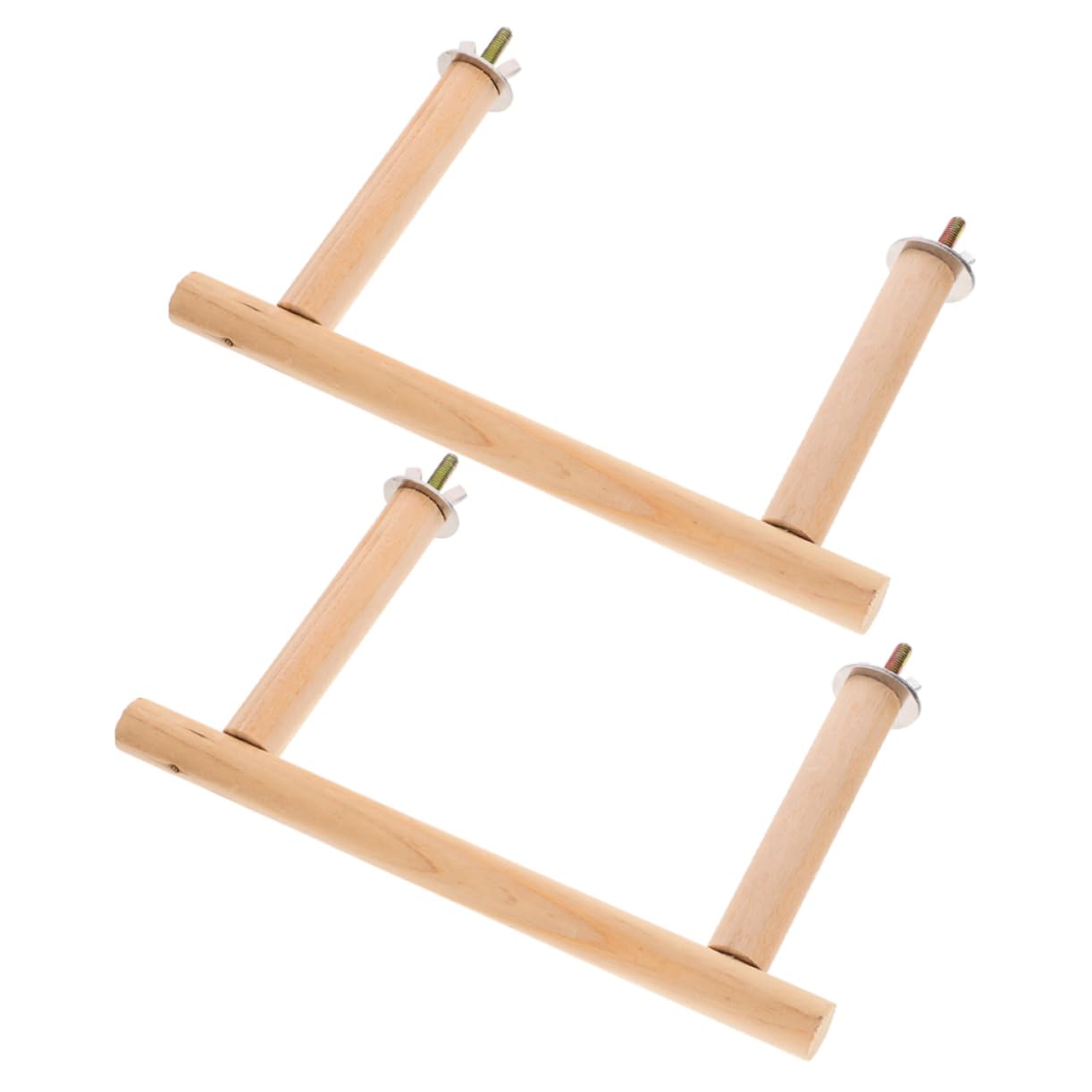 Happyyami 6pezzi Posatoi Per Uccelli Legno Naturale Supporto Per Pappagalli Da Gioco e Riposo Facile Da Installare Giocattolo Per Uccelli Per Spazio Attività Aggiuntivo