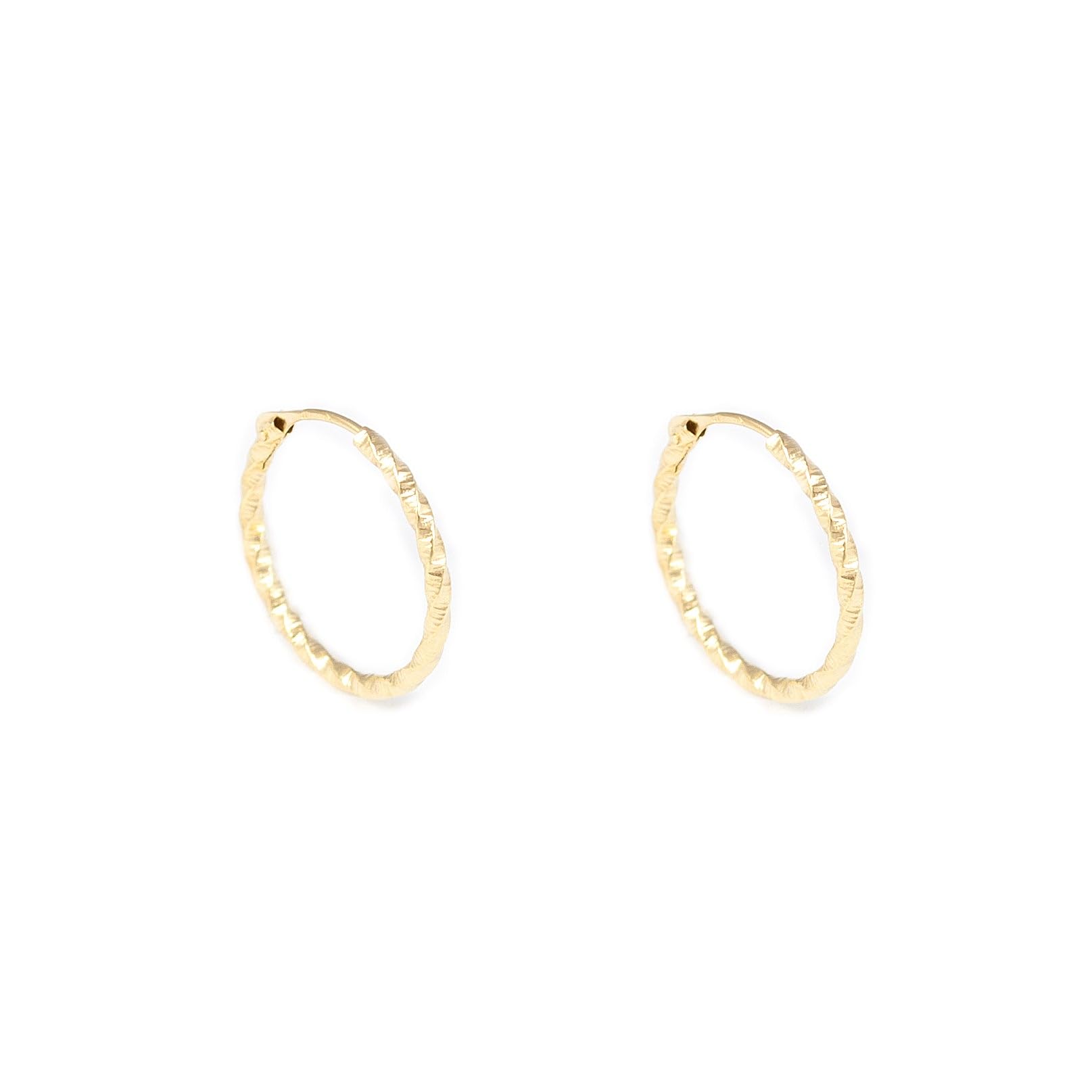Band-Ohrring Hoop Creolen Ohrringe - Gelbgold 18 Karat (750)