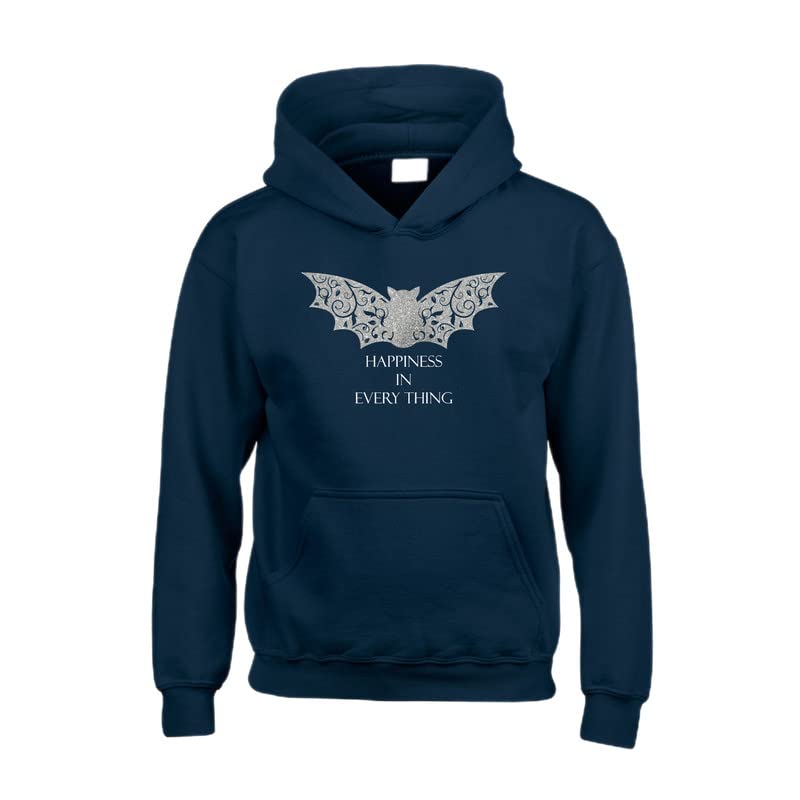 Sweat à capuche pour adultes XL Edward Sinclair avec motif papillon imprimé blanc