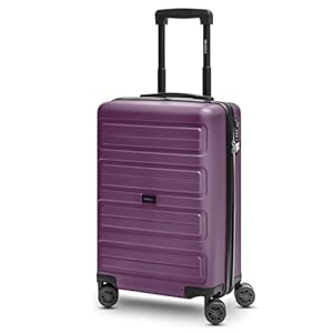 REDOLZ Kleiner Hartschalen Kabinen-Koffer | Cabin-Trolley 38 x 21 x 55 cm aus hochwertigem ABS Material | Ultra-leicht nur 2, 74 kg für Damen & Herren | 4 Doppelrollen & TSA-Schloss (Essentials 08)