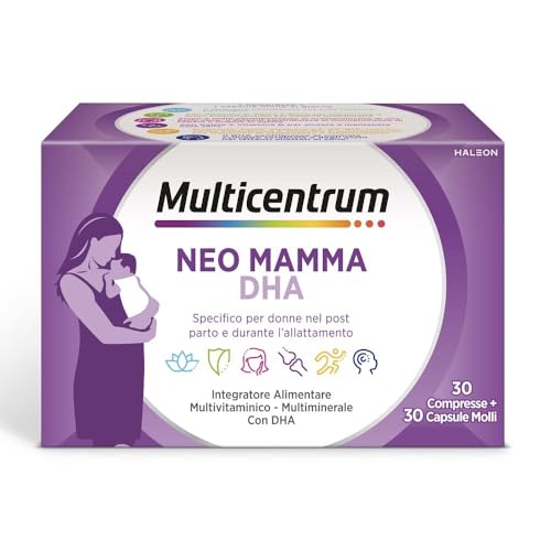 Multicentrum Neo Mamma DHA Integratore Alimentare 30 Compresse + 30 Capsule Molli