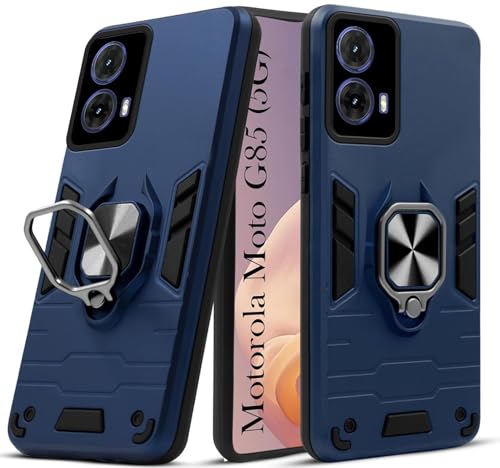 Image of AIBEX Armor Back Cover Compatible for Motorola G85 5G| Rugged Shockproof Case with Ring Holder & Kickstand | Military-Grade Protection | Magnetic Car Mount Compatible