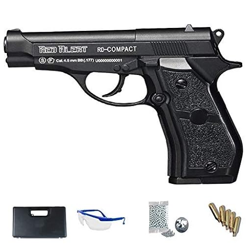 Gamo Red Alert RD Compact - Pistola Full Metal + maletín + Accesorios. Arma de balines (perdigones BB´s de Acero Cal 4.5mm) y CO2 (Botella de Aire comprimido) SEMIAUTOMÁTICA <3,5J | Ya disponible en tu tienda friki favorita! En mundofriki.es!