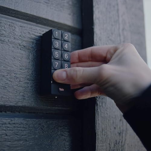 Serrure connectée Linus clavier à code Yale noir compatible application Yale Home - 5