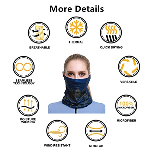 VANCROWN Headband Neck Gaiter Head Wrap Headwear Face Mask Magic Scarf Bandana for Men and Women