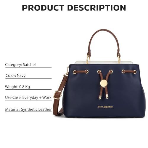 Image of Lavie Signature Women's Bahamas Satchel Bag | Satchel Handbag for Work | Ladies Purse | Stylish Shoulder Bag | Gift for Women