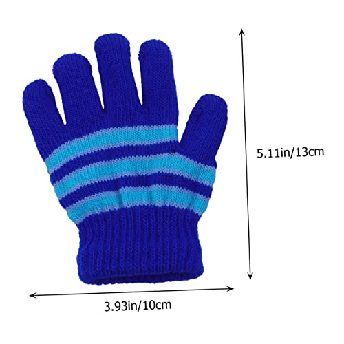 6pairs Boy Girl's Knitted Warm Mittens Boys and Girls Gloves for Winter Touch Winter Mittens2