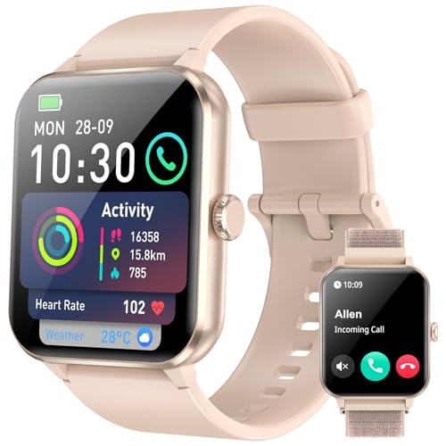 Smartwatch,Rel&oacute;gio Inteligente Tela Full Touch 1.85' para Mulheres,100+ Modos Esportivos,Chamadas...