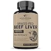 Grass-Fed-Desiccated-Beef-Liver-Capsules-180-Pills-750mg-Each-Natural-Iron-Vitamin-A-B12-for-Energy-Humanely-Pasture-Raised-Undefatted-in-New-Zealand-Without-Hormones-or-Chemicals Grass Fed Desiccated Beef Liver Capsules (180 Pills, 750mg Each) - Natural Iron, Vitamin A, B12 for Energy - Humanely Pasture Raised Undefatted in New Zealand Without Hormones or Chemicals
