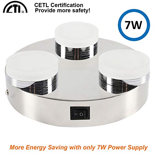 image for Facon (Upgraded Version 8-Inch LED Ceiling Dome Light Fixture Decorati