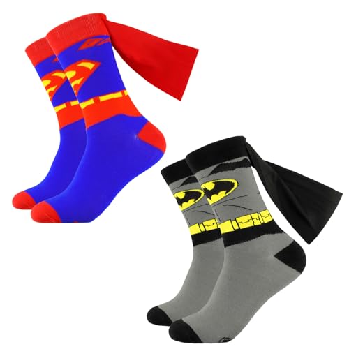 SilverChry Superheroes Calcetines, Calcetines-Divertidos Hombre, CalcetinesCrossfit Mujer, CalcetinesSoccer Graciosos, CalcetinesMulticolores, CalcetinesEscolares, Funny CalcetinesRegalo