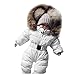 Dwevkeful Baby Jumpsuit Parka Mädchen Jungen Fleece Schneeanzug Overall Jacke Mantel Babykleidung Kapuzenjacke Winterjacke Babyoverall Übergangsjacke Säugling Daunenmantel Daunenjacke Outwear
