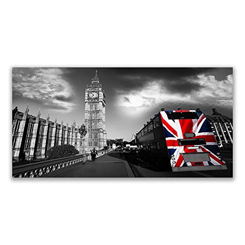 Impression sur verre trempe 140x70cm Tulup tableau mural moderne decoration design ville - 2