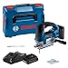 Produktbild Bosch Professional 18V System Akku Stichsäge GST 18V-155 BC (mit Bügelgriff, bürstenlosem Motor, inkl. 2x Akku ProCORE18V 4.0Ah, Schnellladegerät GAL 18V-40, 2x Stichsägeblatt, L-BOXX)