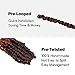 WUDAS Short Passion Twist Hair 8 Inch Pre-twisted Passion Twists Crochet Hair Ombre Ginger Red Pre-looped Synthetic Crochet Braids (8 Packs,T350)