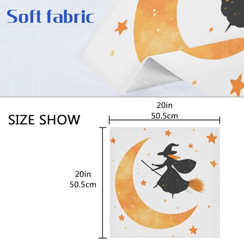 Servilletas de tela Halloween multicolor 20x20 in pack x6 miniatura 6