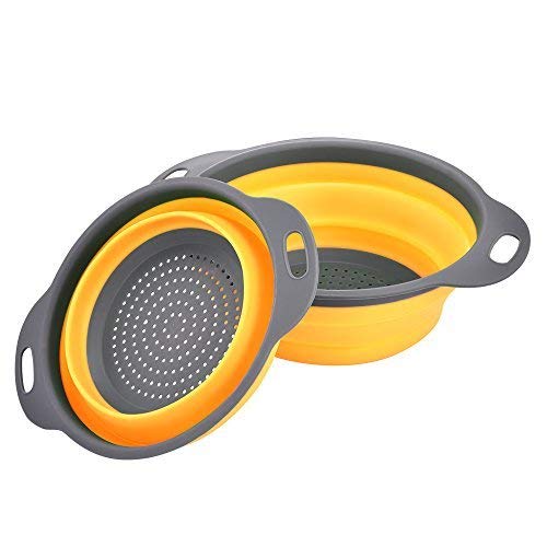 Enko Coladores Cocina, Cocina Plegable Colador de Silicona, Respetuosos del Medio Ambiente no Tóxico Fácil de Limpiar,...