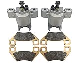 M MATI Front Left Right Brake Calipers W/Pads for Arctic Cat ATV 650 700 1000 Side by Side Prowler...