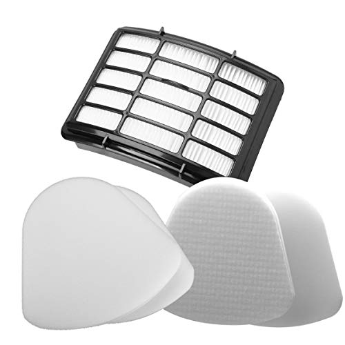 Filter Replacement for Shark Navigator Lift Away Deluxe Professional Vacuum ZU503AMZ NV350 NV351 NV352 NV355 NV357 NV360 NV370 UV440 UV540, Parts XFF350 & XHF350, 2 HEPA + 4 Pre-Felt Filters