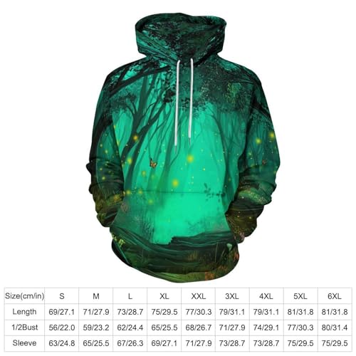 Sweat à capuche imprimé en 3D avec poches pull manches longues confortable - 5