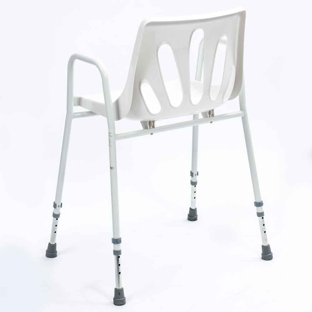Nrs Healthcare P01560 - Silla de ducha con brazos, altura ajustable