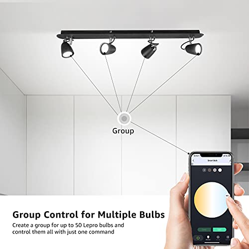 Lepro GU10 Smart Bulb, RGB and Warm to Cool White Smart Light Bulb GU10, Dimmable Colour Changing Smart GU10 LED Bulbs, Compatible with Alexa & Google Home, 4.5W = 50W, Pack of 4 (2.4GHz WiFi) - Image 5