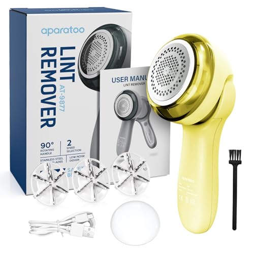 Tiptop Home Goldener Elektrischer Fusselrasierer 3-in-1