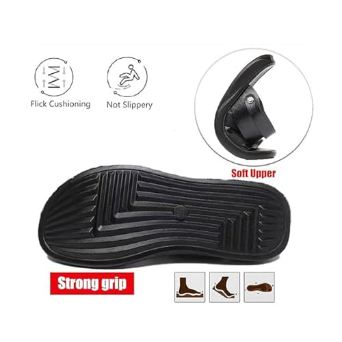 CLSQLXYJZC Summer Men's Beach Shoes, Mens Adjustable Support Waterproof Open Toe Soft-Soled Sandals, Outdoor Walking Trekking Breathable Sandals, for Hiking, Camping, Sports, Grocery Shopping3