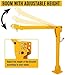 Davit Crane 1100 Lbs Pickup Truck Crane 360°Swivel Design, Hydraulic Cable Winch Telescopic Hoist Crane for Truck, Crane Hitch for Lifting Goods in Construction, Forestry, Factory, and Transport…