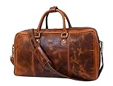 grösse: mit 53 x 28 x 20 cm, die tasche aus echtem leder ist ein echter platzsparer und ist extrem leicht bei nur 1800 g. der ideale begleiter auf flugreisen oder zugfahrten! der stoff ist aus robusten baumwoll
