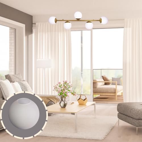 Globo de Vidro Branco Leitoso Fosco Reposição 5x12 Para Iluminação