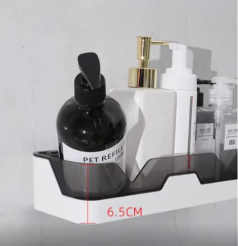 EigPluy Set of 2 Bathroom Shelves, No Drilling Shower Shelf, Wall Mounted Shower Baskets, Adhesive Shower Storage Rack for Bathroom/Kitchen - Image 5