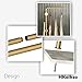 Coat Rack Stand, Gold Clothing Rack Freestanding with Satin Steel Finish and Natural Stable Marble Base, for Coats, Hats, Scarves, Clothes, and Handbags be Applicable Home Bedroom Hotel Hall