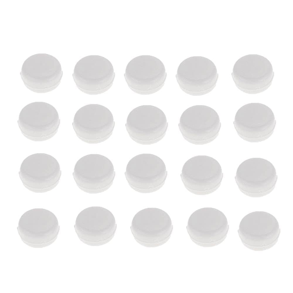 20Pcs White Plastic Rattle Box,Noise Maker Insert Squeaker Ring Box,DIY Doll Gift and Pet Toy,Repair Fix Rattle Doll and Pet Toy Accessories (15mm)