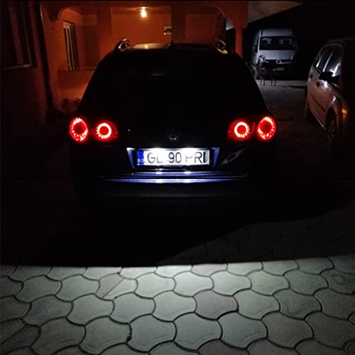 Luz de matrícula de licença de carro de 12V LED sem erro Touang golfista Jetta MK5 T5 Passat Cimousi
