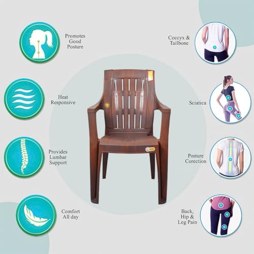 Image of High Back Ortho Chair Premium High Back Heavy Duty Chair (Weight Bearing 150 kg) (Pack of 2)