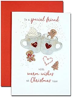 Irresistible Special Friend Christmas Greeting Card Embellished Cards XIR016