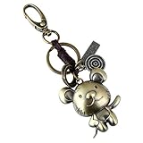 Kreatives Weben Tierkreis Tiere Form Metall Anhänger Schlüsselanhänger, Schönes Aussehen Dekoration, geeignet für Handtaschendekoration, Schlüsselanhänger, Auto Anhänger Zubehör und mehr.