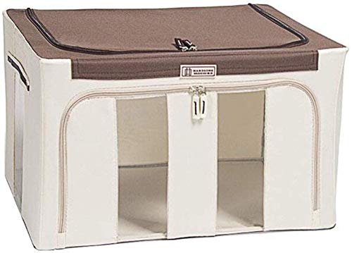 Cajas de almacenamiento de ropa con cremalleras, organizador de tela MU